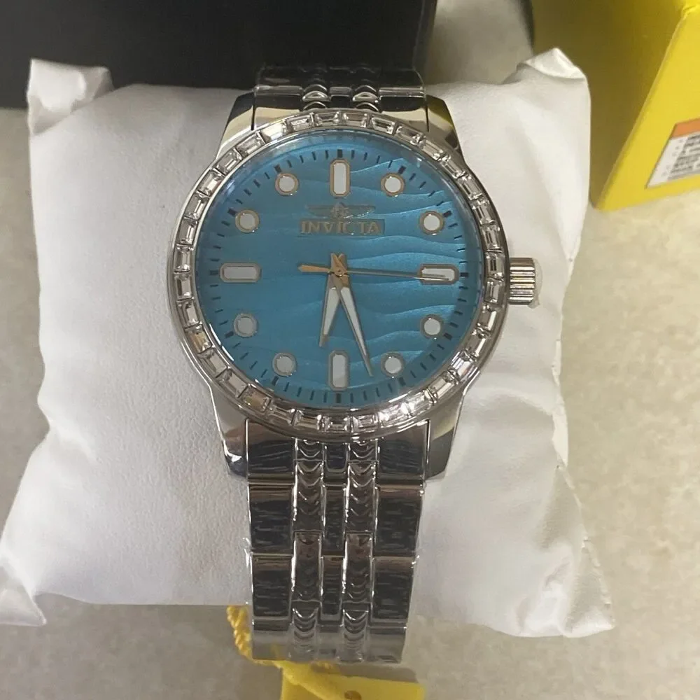 Invicta Celestial Langdon Men’s Watch Stainless Steel Blue Dial